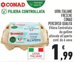 Conad Uova italiane fresche conad percorso qualità offerta