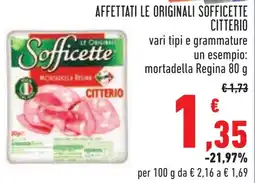 Conad Affettati le originali sofficette CITTERIO offerta