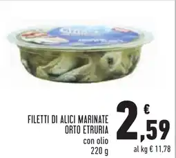 Conad Filetti di alici marinate ORTO ETRURIA offerta