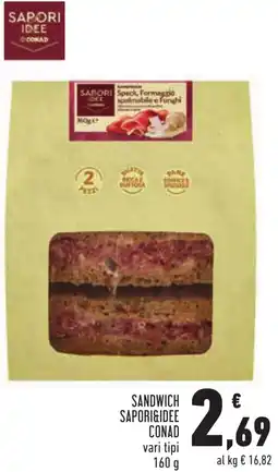 Conad Sandwich SAPORI&IDEE CONAD offerta