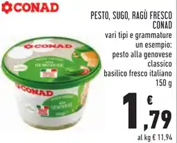 Conad Pesto, sugo, ragù fresco CONAD offerta