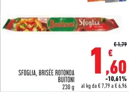 Conad Sfoglia, brisée rotonda BUITONI offerta