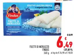 Conad Filetti di merluzzo FINDUS offerta