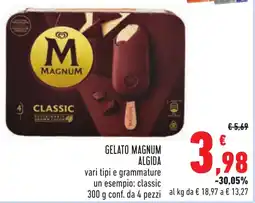 Conad Gelato magnum ALGIDA offerta