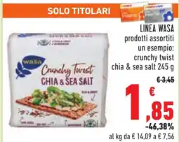 Conad Linea WASA prodotti assortiti offerta