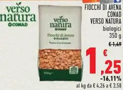 Conad Fiocchi di avena CONAD VERSO NATURA offerta