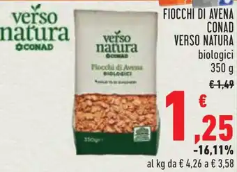 Conad Fiocchi di avena CONAD VERSO NATURA offerta