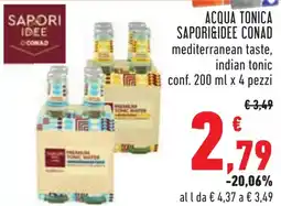 Conad Acqua tonica SAPORI&IDEE CONAD offerta
