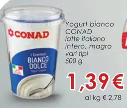 Conad Yogurt bianco CONAD offerta