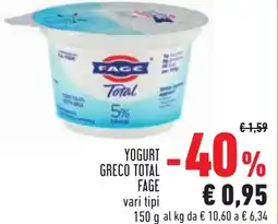 Conad Yogurt greco total FAGE offerta