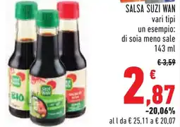Conad Salsa SUZI WAN vari tipi offerta