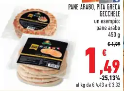 Conad Pane arabo, pita greca GECCHELE offerta