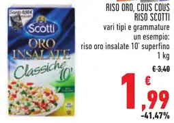 Conad Riso oro, cous cous RISO SCOTTI offerta