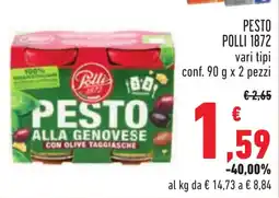 Conad Pesto POLLI 187vari tipi offerta