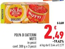 Conad Polpa di datterini MUTTI offerta
