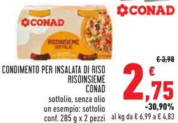 Conad Condimento per insalata di riso CONAD offerta