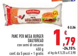 Conad Pane per mega burger DAILYBREAD offerta