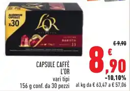 Conad Capsule caffè L'OR offerta
