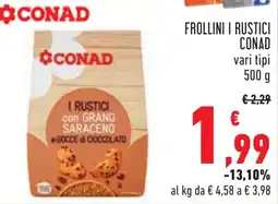 Conad Frollini i rustici CONAD vari tipi offerta