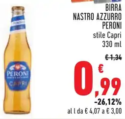 Conad Birra nastro azzurro PERONI offerta