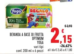 Conad Bevanda a base di frutta optimum YOGA offerta