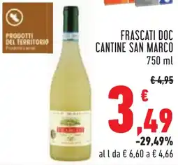 Conad Frascati doc cantine SAN MARCO offerta