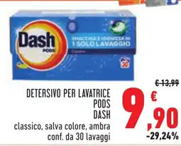 Conad Detersivo per lavatrice pods DASH offerta