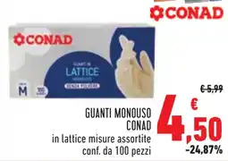 Conad Guanti monouso CONAD offerta