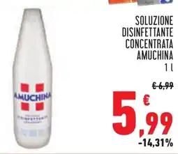 Conad Soluzione disinfettante concentrata AMUCHINA offerta