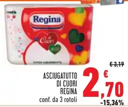 Conad Asciugatutto di cuori REGINA offerta