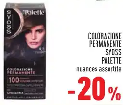 Conad Colorazione permanente syoss PALETTE offerta