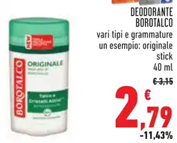 Conad Deodorante BOROTALCO offerta