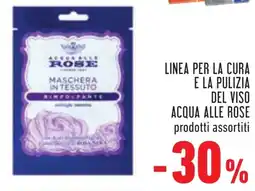 Conad Linea per la cura e la pulizia del viso ACQUA ALLE ROSE offerta