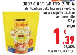 Conad Croccantini per gatti friskies PURINA offerta