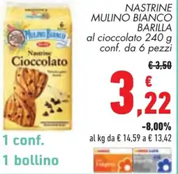 Conad Nastrine mulino bianco BARILLA offerta