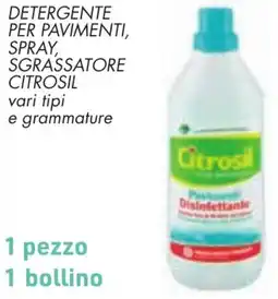 Conad Detergente per pavimenti, spray, sgrassatore CITROSIL offerta