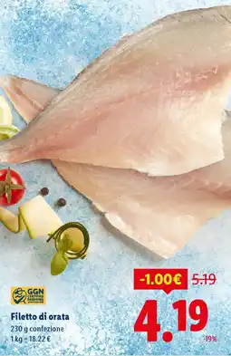 Lidl Filetto di orata offerta