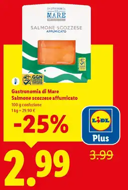 Lidl Gastronomia di Mare Salmone scozzese affumicato offerta