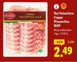 Lidl Dal Salumiere Coppa Piacentina DOP offerta