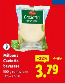 Lidl Milbon. Caciotta bavarese offerta