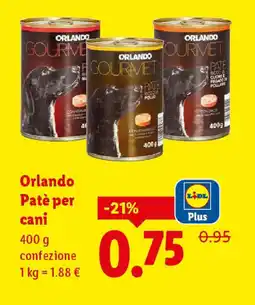 Lidl Orlando Patè per cani offerta