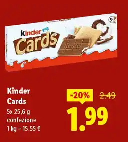 Lidl Kinder Cards offerta