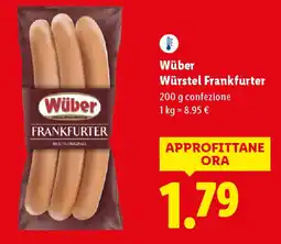 Lidl Wüber Würstel Frankfurter offerta