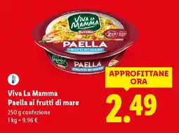 Lidl Viva La Mamma Paella ai frutti di mare offerta