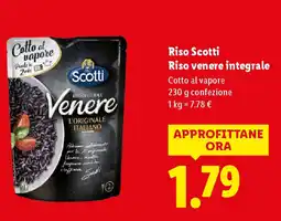 Lidl Riso Scotti Riso venere integrale offerta