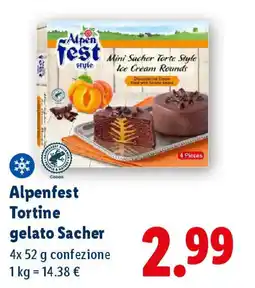 Lidl Alpenfest Tortine gelato Sacher offerta