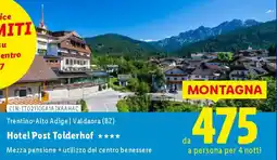 Lidl Trentino-Alto Adige | Valdaora (BZ) Hotel Post Tolderhof offerta