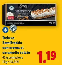 Lidl Deluxe Semifreddo con crema al caramello salato offerta