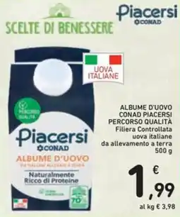 Spazio Conad Albume d'uovo CONAD PIACERSI PERCORSO QUALITÀ offerta