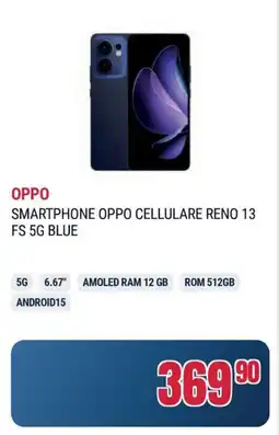 Trony OPPO SMARTPHONE OPPO CELLULARE RENO 13 FS 5G BLUE offerta